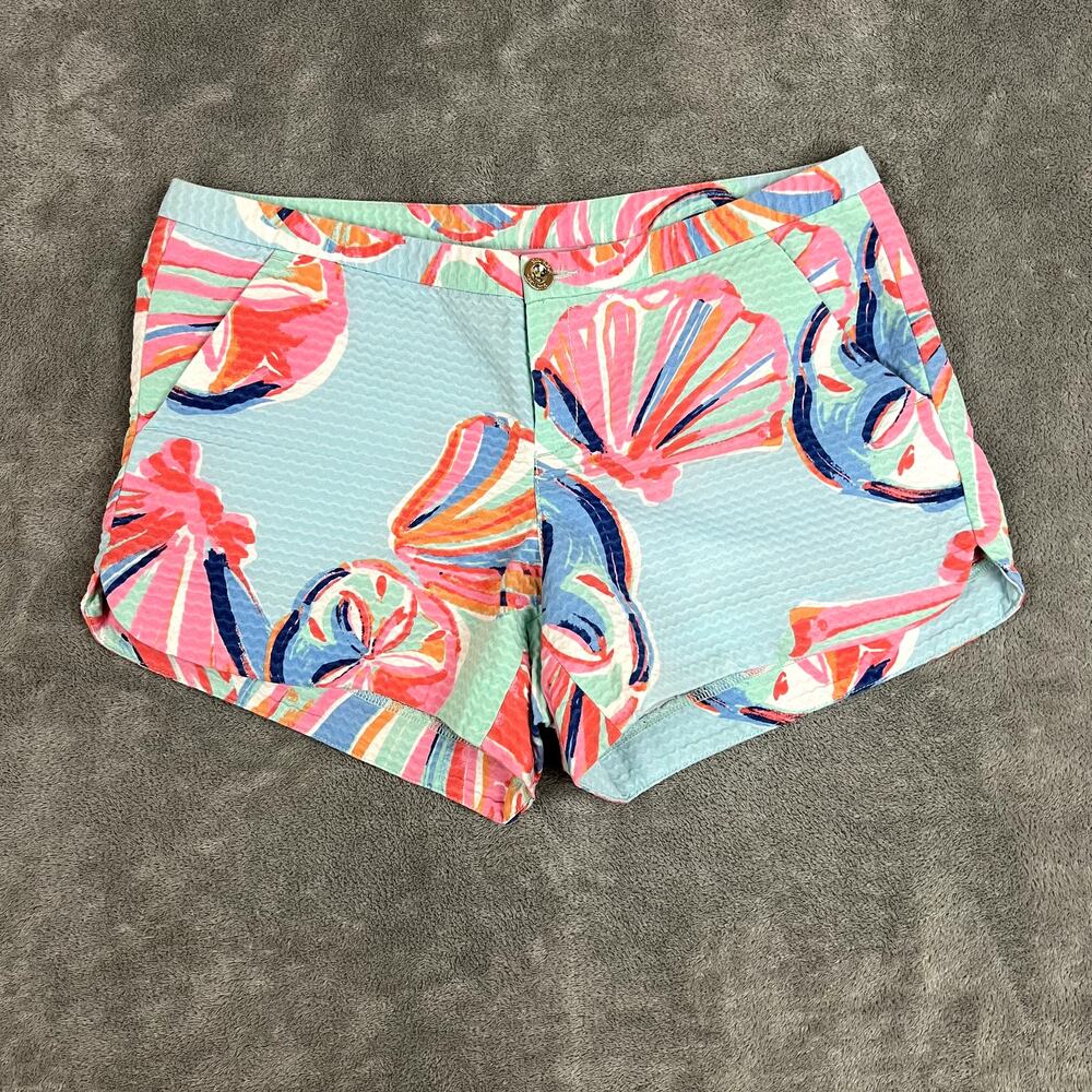 Lilly Pulitzer Adie Shorts Womens‎ 2 Minty Fresh Print Beach Resort Preppy